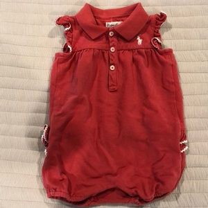 Ralph Lauren Romper with ruffles